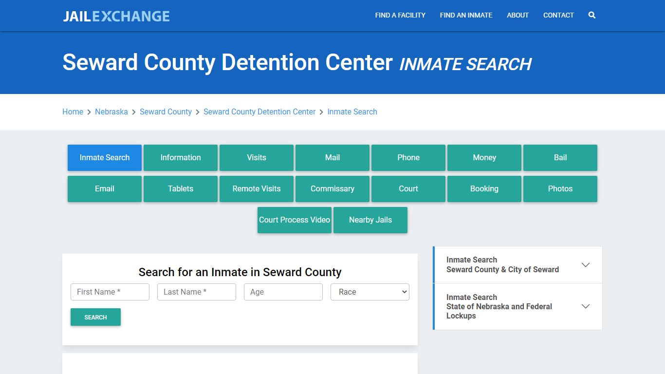 Seward County Detention Center Inmate Search - Jail Exchange